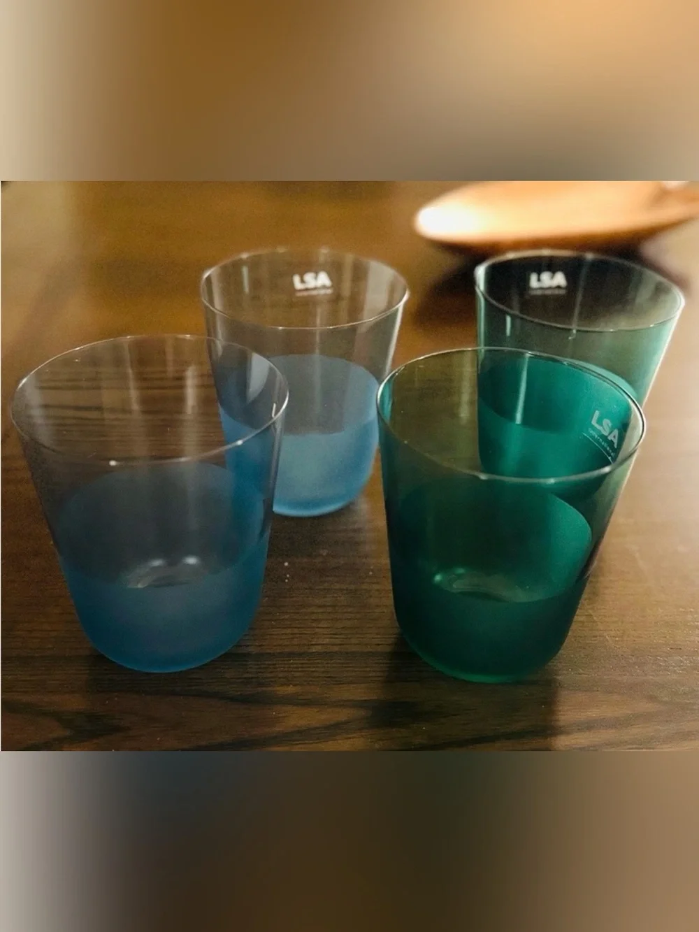 NWOT Pottery Barn 13 oz tumblers set of 4 matte water glasses cocktail party
